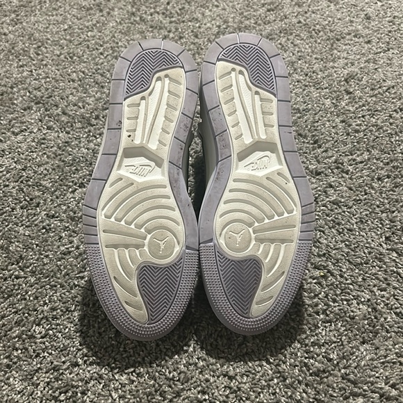 Purple and Navy blue platform high top Jordan 1s with a zipper. - Picture 6 of 6